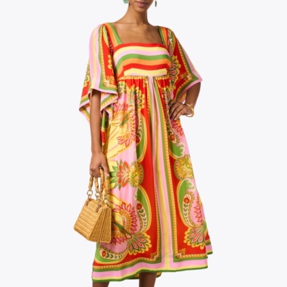 FARM Rio Dresses & Skirts - Farm Rio Multi Scarf Dress XS